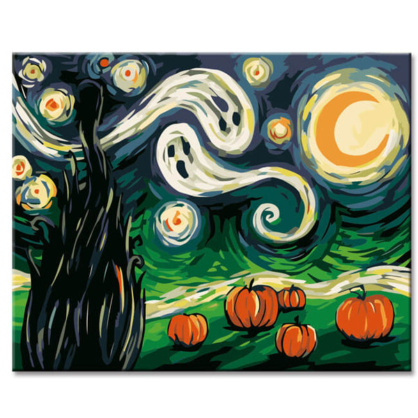 Malen nach Zahlen Van Goghs Sternennacht