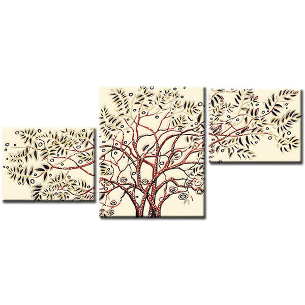 Malen nach Zahlen Baum und Äste Illustration Natur