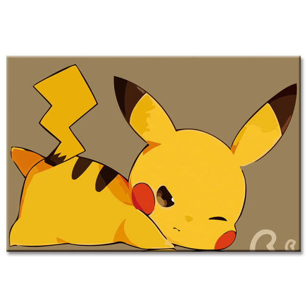 Malen nach Zahlen Schlafendes Pokémon