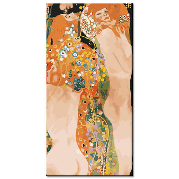 Malen nach Zahlen Gustav Klimt Seeschlangen