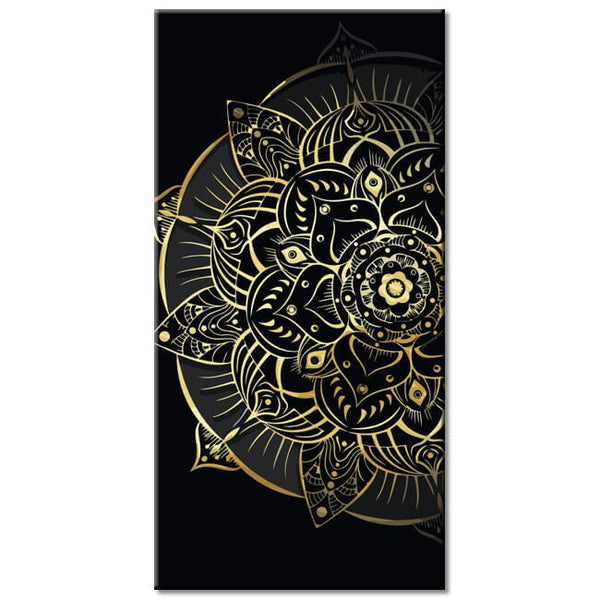 Malen nach Zahlen Goldene Mandala Kunst