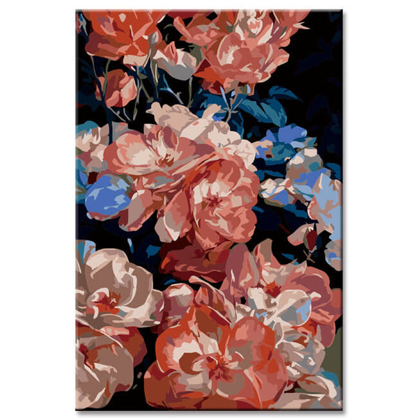 Malen nach Zahlen Farbenfrohe Blumen