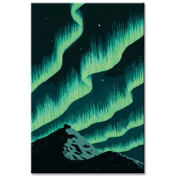 Malen nach Zahlen Wunderschöne Nordlichter