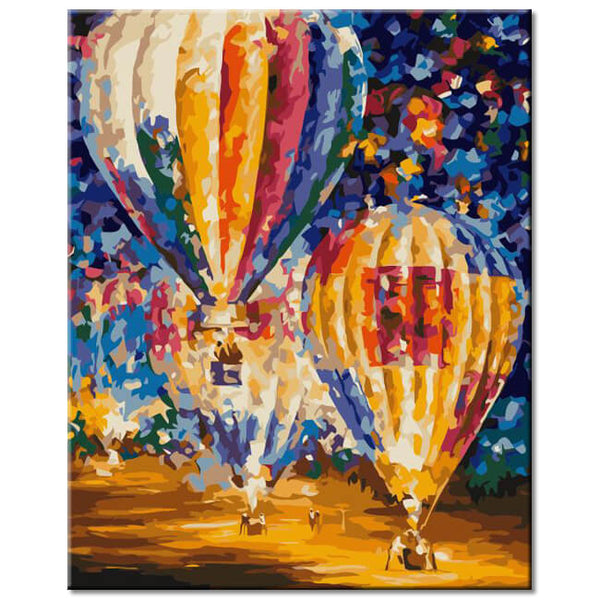 Malen nach Zahlen Farbige Ballon und Emotionen