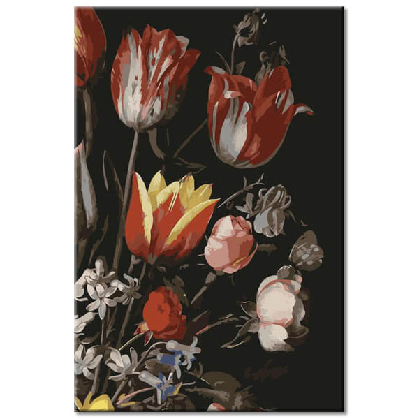 Malen nach Zahlen Tulpenblumen Strauß