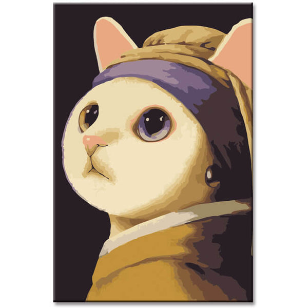 Malen nach Zahlen Kunst Malerei Katzenportrait
