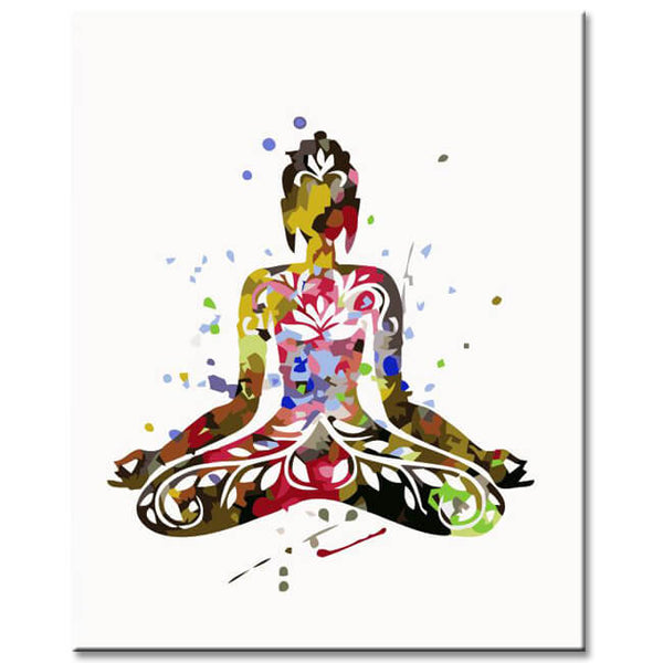 Malen nach Zahlen Buddha Kunst Farben