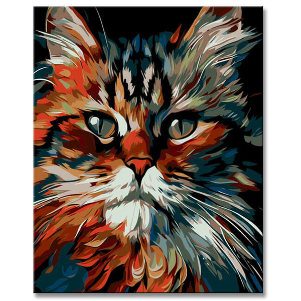 Perserkatze im Picasso-Stil – Malen nach Zahlen Katze kaufen