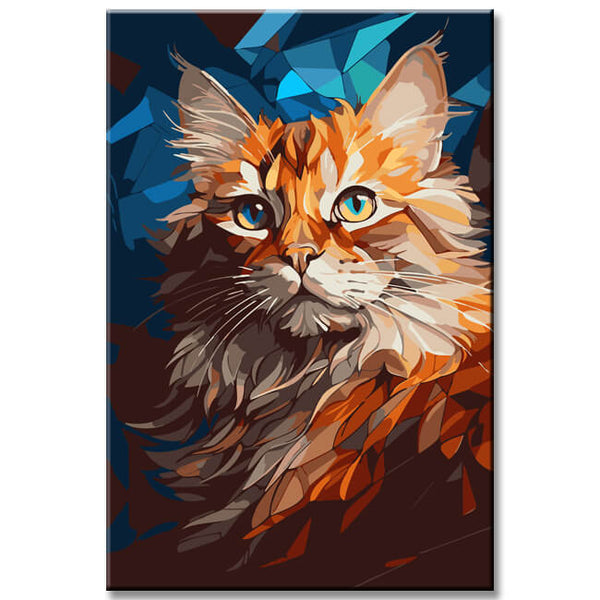 Sibirische Katze Malen nach Zahlen