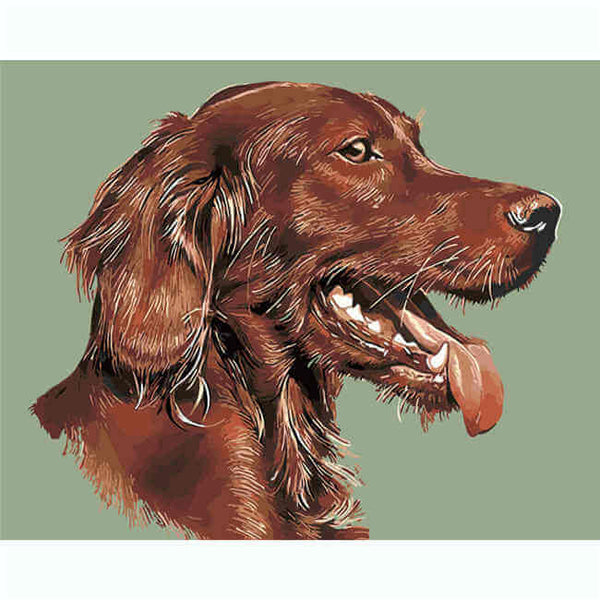 Malen nach zahlen hunde cockerspaniel tier