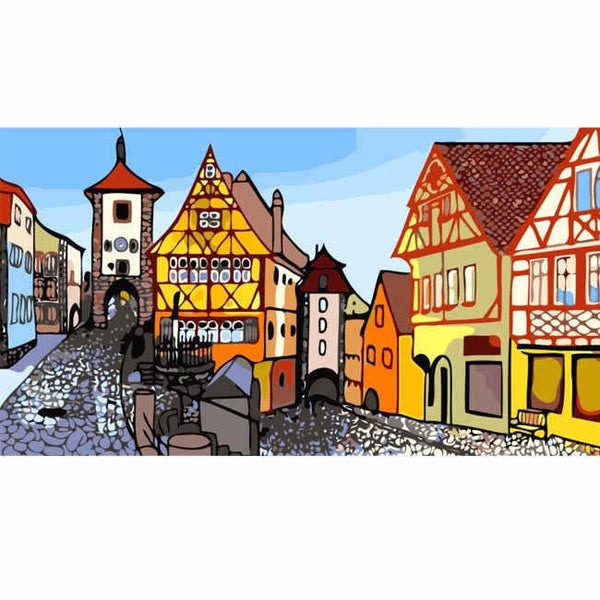 Malen nach Zahlen Rothenburg o.d. Tauber