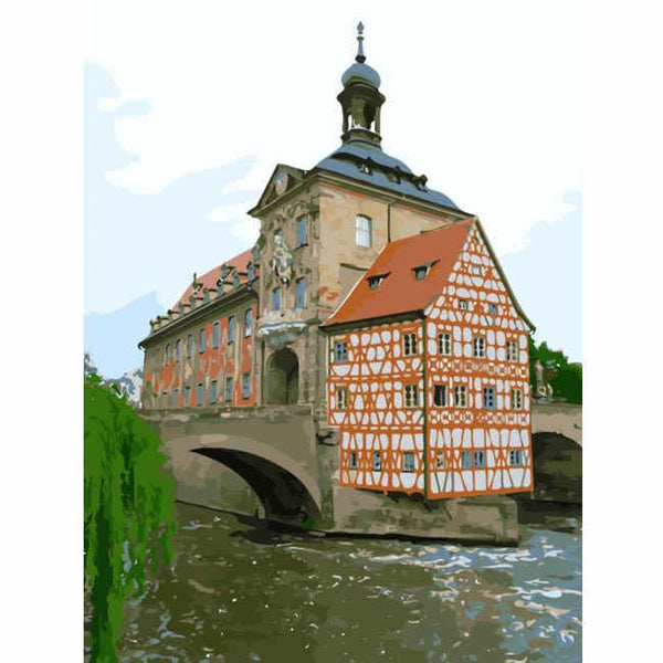 Malen nach Zahlen Bamberg Rathaus Altstadt