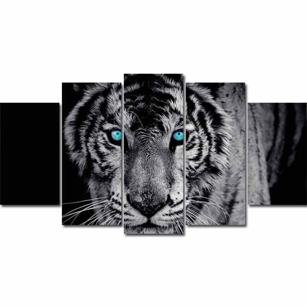 Schwarz-Weiss Tiger Tierkunst  