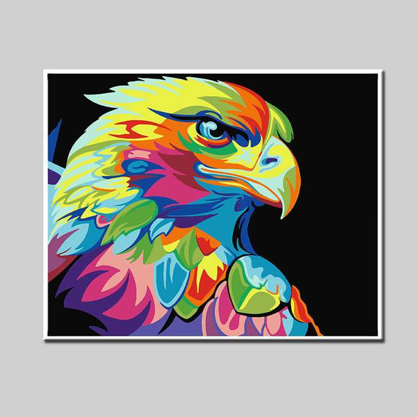 Malen-nach-Zahlen-Bunter Adler