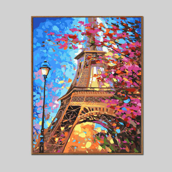 Malen nach Zahlen Eiffelturm Paris 