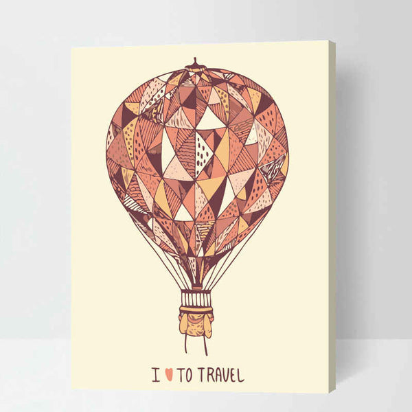 Malen nach zahlen bilder i love to travel
