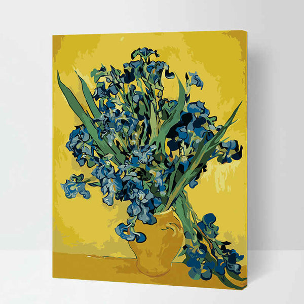 Malen nach zahlen lila iris