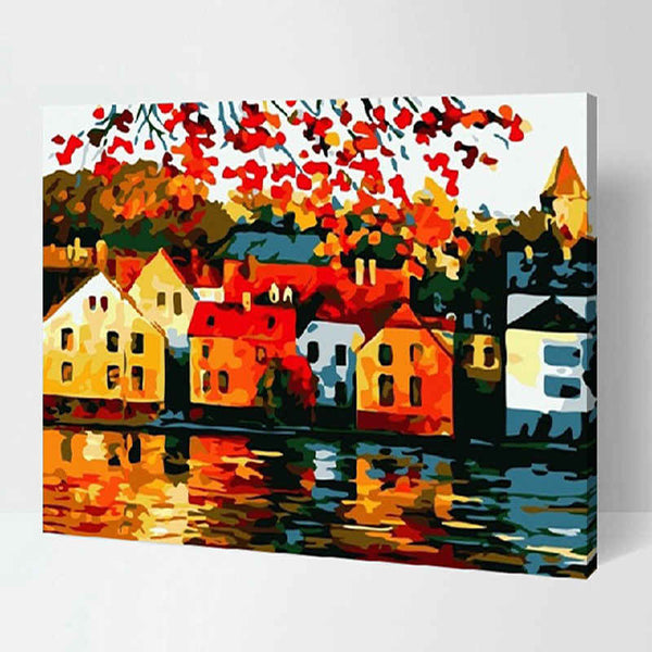 Malen nach zahlen blumen rosenstrauss