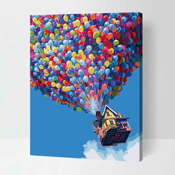 Malen nach zahlen bilder heissluftballon