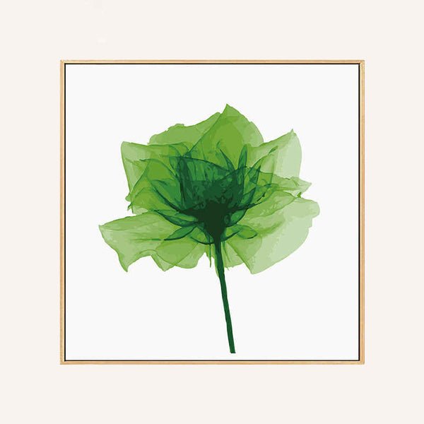 Malen nach zahlen grune blume