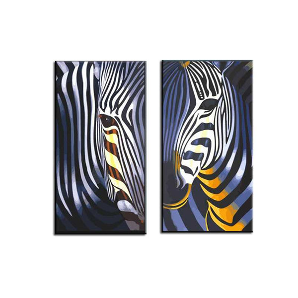 Malen nach zahlen zebra tier