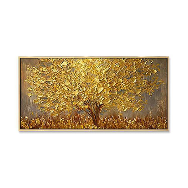 Malen nach Zahlen goldgelb Baum 