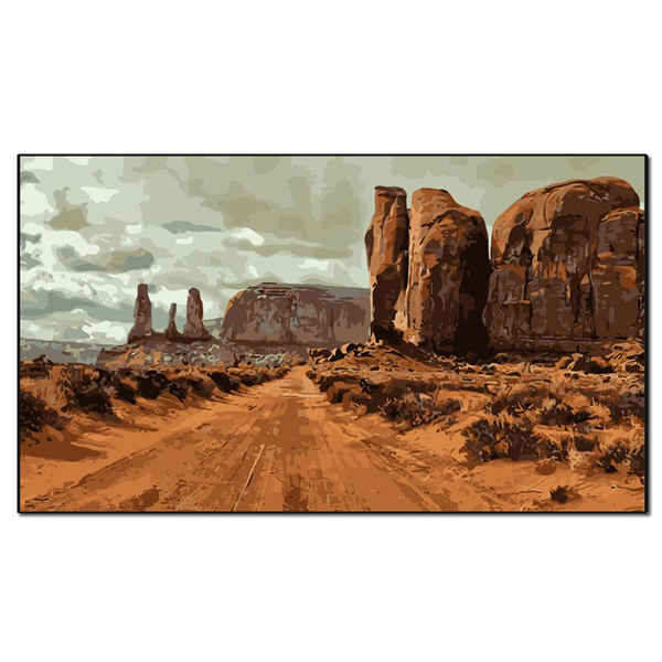 Malen nach Zahlen Amerika Wild West Landschaft